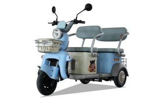 Tricycle pliable 60V pour adultes, scooter à châssis ouvert, pédales, vitesse 30-50 km/h, autonomie 50-70 km, 2 places, moteur 251-350W, mobilité - Product Image 6