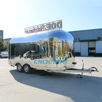 Remorque alimentaire mobile Chammp 5m entièrement équipée, camion de restauration en acier inoxydable UE, remorque de restauration à vendre