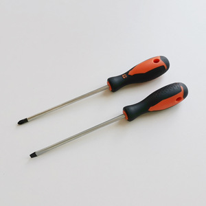Flathead And Phillips Screwdriver Set Metric PH2 Magnetic Industrial Grade Household Dual Color - Product Image 1