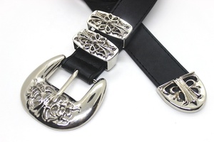 Nuova <span class=keywords><strong>Cintura</strong></span> da <span class=keywords><strong>Donna</strong></span> di Tendenza con Fibbia a Croce Intagliata per Gonne e Pantaloni - Product Image 4