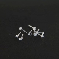 Bioplasticos Médicos al por Mayor, 10 Piezas/Juego, Piercing Nasal Simple Invisible con Barra Recta, Piercing Nasal con Forma de Girasol, Estrella de Cinco Puntas y Luna