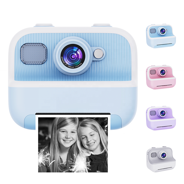 Children Instant Printer Camara Photo Video Dual Lens Thermal Print Digital Kids Camera for Boy Girls Toy Gift