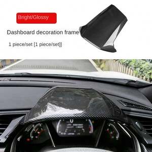 لهوندا سيفيك الجيل العاشر FK7 FK8 SIFC غطاء لوحة القيادة من ألياف الكربون كونسول المركز غطاء جهاز قياس السرعة ملحقات السيارة - Product Image 4