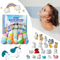 Vente en gros Private Label Luxury Bath Supplies Handmade Relax Fizzies Bombes de bain Coffret cadeau Bombe de bain naturelle vegan à bulles bio