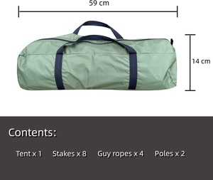 Equipo de Viaje para Exteriores, Tienda de Campaña de Camuflaje, de Una Sola Capa, Ligera, para Senderismo y Camping de Verano, Resistente a la Lluvia y al Sol, Reforzada - Product Image 3