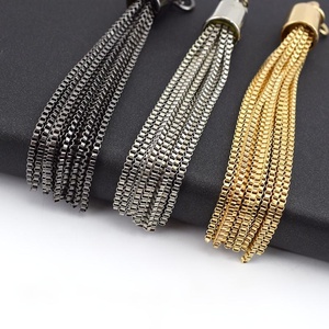 Meetee TF004 Hợp Kim Tassels Túi Xách Phụ Kiện Phần Cứng Mặt Trang Trí Mặt Dây Đeo Clasp Keychains Bag Tua Ornament - Product Image 3