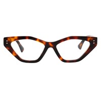 Montures optiques unisexes en acétate, style œil de chat chic, imprimées, anti-lumière bleue, durables, livraison rapide, vente en gros