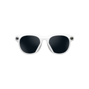 Gafas Inteligentes MAC con Marco Blanco y Lentes Negros, con Cámara y Función de Control por Voz - Product Image 2