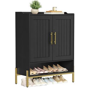 High-value cross-border entryway <b>shoe</b> cabinet, integrated wall-mounted <b>storage</b> cabinet, solid wood, multi-layer, large capacity. - Product Image 5