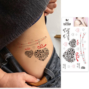 Ingrosso nuovi disegni di san valentino impermeabili adesivi temporanei del tatuaggio <span class=keywords><strong>amore</strong></span> disegni cuore tatuaggio di arti del corpo - Product Image 3