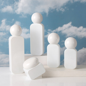 Contenitori per Cosmetici 20ml 30ml 50ml 100ml 120ml Bottiglie in Vetro Trasparente Satinato con Erogatore <span class=keywords><strong>Spray</strong></span>/Pompa Lozione e Tappo a Sfera - Product Image 2