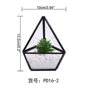 Grosir Set Wadah Terarium Geometris Kaca Mini dari 3 Rak Penanam Meja Modern Kotak Tampilan Dekorasi Hadiah Tengah Meja - Product Image 6