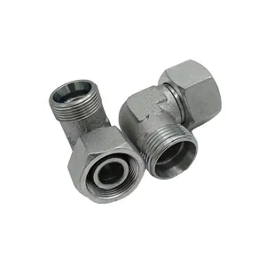 Factory Price Compression Hydraulic Elbow Quick Connector Hex Male Hydraulic 90 Degree Elbow Fittings