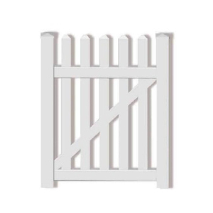 Decorazione giardino giardino barriera di plastica piccola staccionata pvc semi-privacy <span class=keywords><strong>cancello</strong></span> <span class=keywords><strong>bianco</strong></span> - Product Image 1