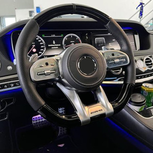 <span class=keywords><strong>Volant</strong></span> personnalisable de style <span class=keywords><strong>AMG</strong></span> Performance pour <span class=keywords><strong>Mercedes</strong></span>-Benz <span class=keywords><strong>2020</strong></span> (compatible avec tous les modèles 2010+), sans airbags, directement de l'usine - Product Image 5