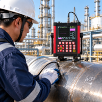Machine d'essai ultrasonique portable DAC AVG à calibrage automatique pour l'inspection des soudures métalliques et la détection des fissures