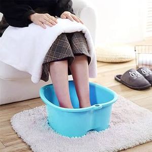 Bassin de trempage des pieds en plastique HALO, grande baignoire pour les pieds avec repose-pieds confortable, seau de soin des pieds domestique, OEM ODM - Product Image 2