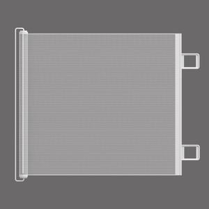 Barrière rétractable pour animaux de compagnie sans perçage, cloison de porte d'escalier, barrière anti-évasion pour chats pliable, pour petits chiens, barrière pour chats en plastique solide - Product Image 2