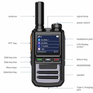 Nuevo Walkie Talkie Portátil de Red, Modo Dual, Alcance Ilimitado, 4G Global POC para Radio, Tamaño Más Pequeño - Product Image 4
