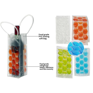 Sac isotherme en gel PVC transparent HANERSHI pour bouteille de vin, compresse chaude/froide, couleur personnalisable, respectueux de l'environnement, froid/chaud - Product Image 4