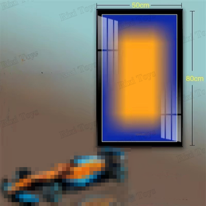 Cadre mural pour voiture de sport en blocs de construction, belle maison, possibilité de personnalisation, nombreux styles au choix - Product Image 4