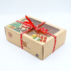Emballage recyclable personnalisé <span class=keywords><strong>de</strong></span> bonbons chocolat pomme Boîtes <span class=keywords><strong>de</strong></span> Noë<span class=keywords><strong>l</strong></span> Boîte cadeau <span class=keywords><strong>de</strong></span> Noë<span class=keywords><strong>l</strong></span> avec fenêtre - Product Image 1