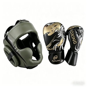 Kanayu - Juego <span class=keywords><strong>de</strong></span> 14 Piezas <span class=keywords><strong>de</strong></span> Guantes y Protector <span class=keywords><strong>de</strong></span> Cabeza para <span class=keywords><strong>Boxeo</strong></span>, para Principiantes y Jóvenes, 16 <span class=keywords><strong>Onzas</strong></span>, Incluye Vendas para Manos y Protectores Bucales, Material PU, para Entrenamiento - Product Image 2