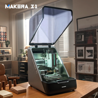 Makera Z1 Máquina CNC de Grado Industrial con Cambiador Rápido de Herramientas, Nivelación Automática, Cámara Integrada y Grabado Láser con IA