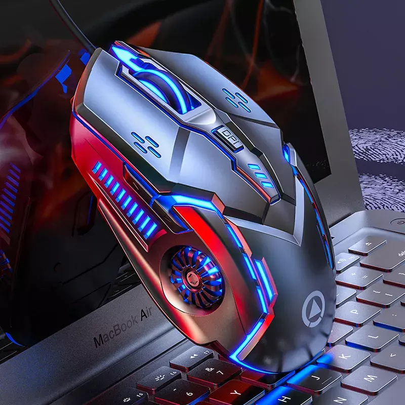 Original amazon top seller Programmable DPI Gaming mouse Ergonomic Colored breathing lights Low Delay Game mouse for game action