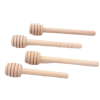 Mini Cucharas de Madera para Miel, Palitos Mezcladores Desechables Personalizados para Sirope, Té y Cocina