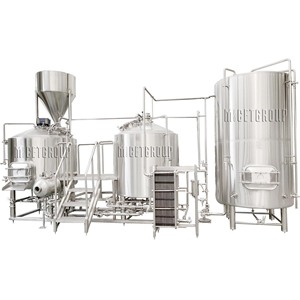 Équipement <span class=keywords><strong>de</strong></span> brassage <span class=keywords><strong>de</strong></span> <span class=keywords><strong>bière</strong></span> artisanal en acier inoxydable <span class=keywords><strong>de</strong></span> 1000 L avec pompe, réservoir sous pression, moteur et roulement - Product Image 4