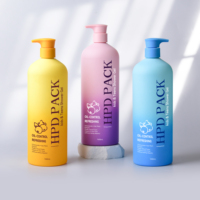 Offre Spéciale – Bouteille en PET Plastique Dégradé de Couleurs 500ml 1000ml avec Pompe Distributrice pour Shampoing, Gel Douche et Lait Corporel – Fourniture Personnalisée
