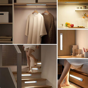 <span class=keywords><strong>Spot</strong></span> Goods Lampe <span class=keywords><strong>de</strong></span> détection portable sans fil pour armoire Capteur <span class=keywords><strong>de</strong></span> couloir Lumière d'armoire à <span class=keywords><strong>LED</strong></span> Veilleuse à induction rechargeable par USB - Product Image 6