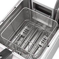 Friteuse professionnelle 8L en acier inoxydable SUS201, cuiseur à huile, friteuse à induction profonde, puissance 3KW