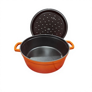 Marmite en fonte émaillée épaissie, antiadhésive et résistante à la rouille, pour cuisinières à induction et à gaz, usage domestique, cuisson à l'induction et mijotage - Vente en gros usine - Product Image 3