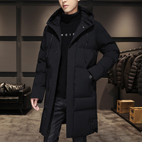 Nouvelle Parka Homme Hiver Épaisse Chaude Grande Taille 7XL 8XL, Manteau Long à Capuche Noir de Marque Haute Qualité