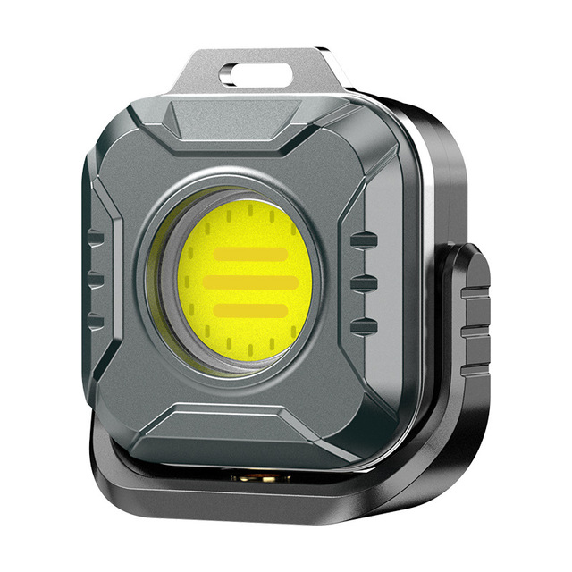 Multifunctional COB LED Aluminum Mini Keychain Flashlight Outdoor Rechargeable Magnetic Emergency Portable Work Handheld