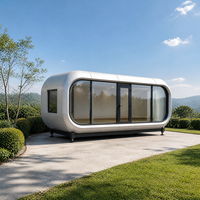 Maison portable préfabriquée, habitation modulaire, maison mobile à ossature en acier, design de petite maison