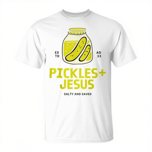 T-shirt Pickles Jesus Salty And Saved - Product Image 2
