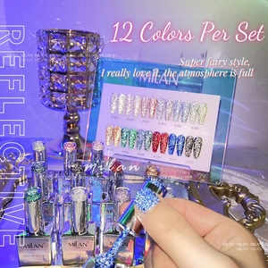 Nuevo Set de Esmalte de Uñas <span class=keywords><strong>en</strong></span> Gel UV LED de Milán, 12 Colores, 15 ml, Colores Brillantes de Diamante al por Mayor - Product Image 4