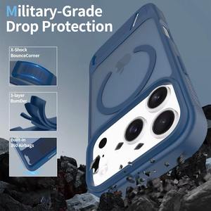 Funda Magnética para Teléfono con Soporte, Antigolpes y Anticaídas, Compatible con las Series 12/13/14/15/16/17 Pro Max, Protección Resistente - Product Image 3