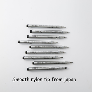 عالية الجودة الحبر الأسود Fineliner الفنان الصباغ القلم حار بيع عالية المياه برهان غرامة رسم خط اليابانية طرف إبرة البلاستيك - Product Image 2