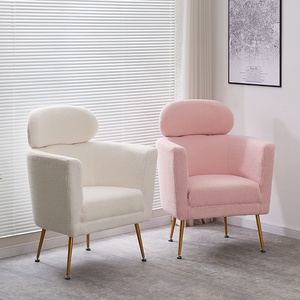 Venta al por mayor caliente pierna dorada brazo sofá cómodo suave sofá silla respaldo alto sofá de lujo - Product Image 4