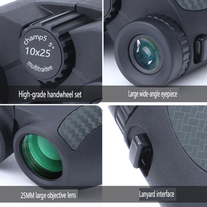Ống nhòm nhỏ gọn 12x25 công suất cao rõ ràng tầm nhìn ánh sáng yếu dễ dàng tập trung BAK4 Porro lăng kính FMC người lớn xem chim du lịch ngoài trời - Product Image 2