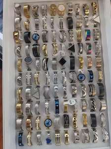 Bague unisexe tendance, vente en gros de bagues en acier inoxydable à styles variés et à prix abordable - Product Image 2