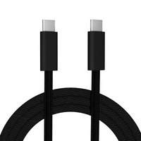 Câble USB-C Thunderbolt 3/4 en alliage d'aluminium 40 Gbit/s 1M 8K 240W à charge rapide pour iPhone 17/16/15 Pro Max MacBook iPad Hub de voiture et station d'accueil
