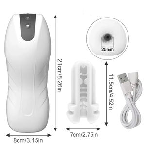 自动男性自慰杯吸吮振动阴茎口交机吸力口交自慰器真实阴道真空性玩具 - Product Image 6