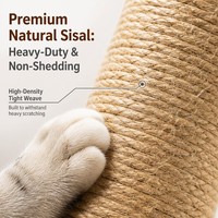 Structure d'escalade pour chat de luxe moderne à motif floral en forme de carotte avec bouton-pression