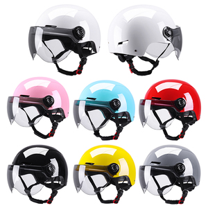 <span class=keywords><strong>Casco</strong></span> de Bicicleta Eléctrica con Visera Protectora de Seguridad, Colores de Moda, Económico de Fábrica, Media Cara, para las Cuatro Estaciones - Product Image 1