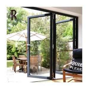 Rising Nordic NFRC Custom Bi-Fold Puertas de aluminio Vista grande Bi-Folding para balcón Estilo de acordeón Calidad superior con el mejor precio - Product Image 4